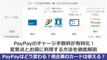 PayPayのチャージ手数料が有料化！変更点とお得に利用する方法を徹底解説