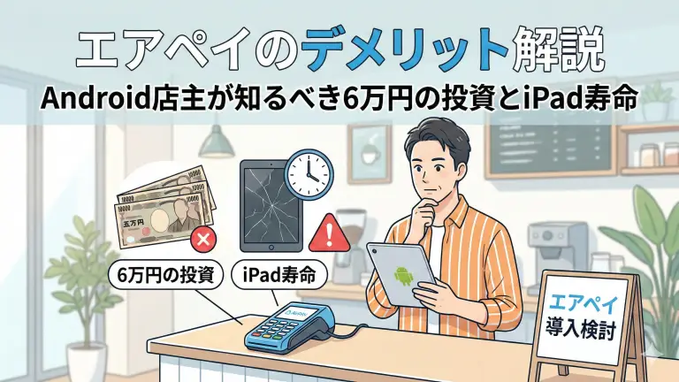 エアペイのデメリット解説|Android店主が知るべき6万円の投資とiPad寿命