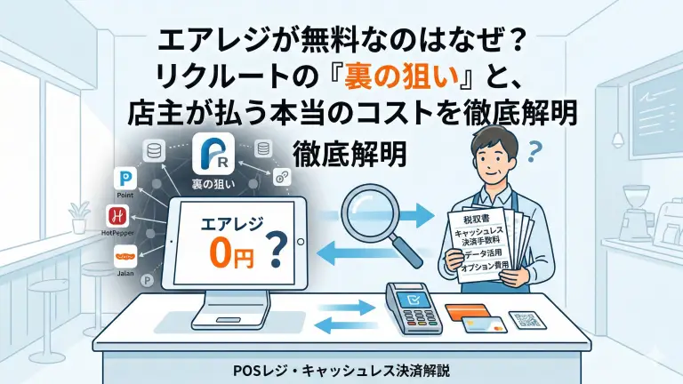 エアレジが無料なのはなぜ？リクルートの「裏の狙い」と、店主が払う本当のコストを徹底解明