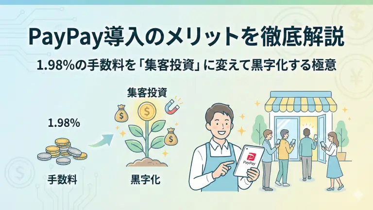 PayPay導入のメリットを徹底解説|1.98%の手数料を「集客投資」に変えて黒字化する極意