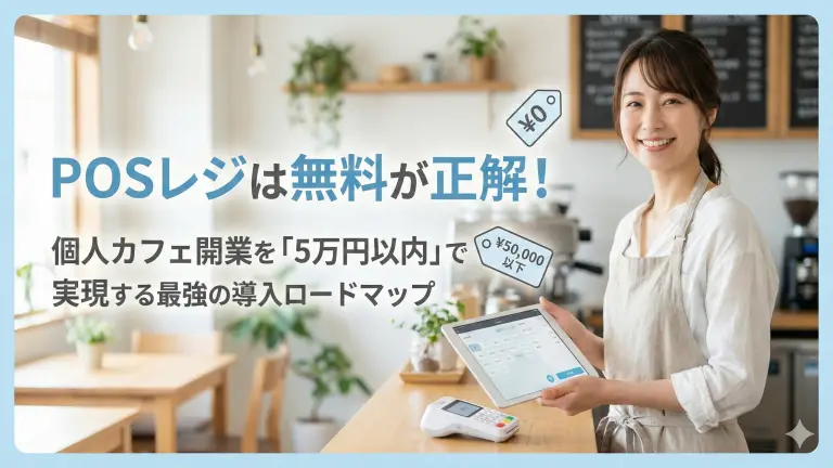 【2026最新】POSレジ月額無料の正解は？カフェ開業の予算を守る「最小コスト」導入ガイド