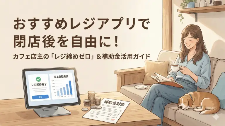 おすすめレジアプリで閉店後を自由に！カフェ店主の「レジ締めゼロ」＆補助金活用ガイド