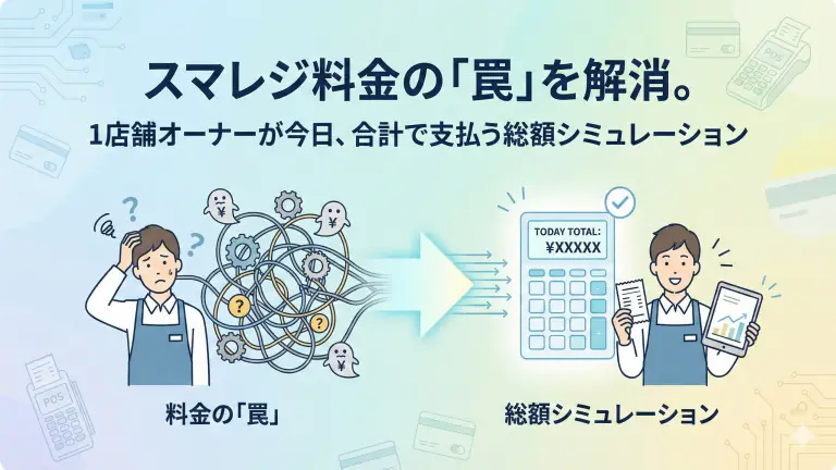 スマレジ料金の「罠」を解消。1店舗オーナーが今日、合計で支払う総額シミュレーション