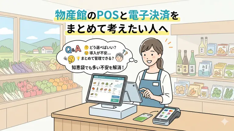 物産館のPOSと電子決済をまとめて考えたい人へ｜知恵袋でも多い不安