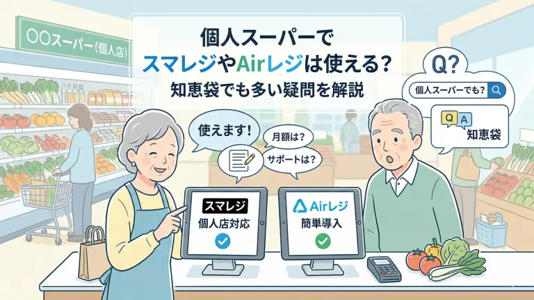 個人スーパーでスマレジやAirレジは使える？知恵袋でも多い疑問を解説