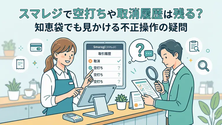 スマレジで空打ちや取消履歴は残る？知恵袋でも見かける不正操作の疑問
