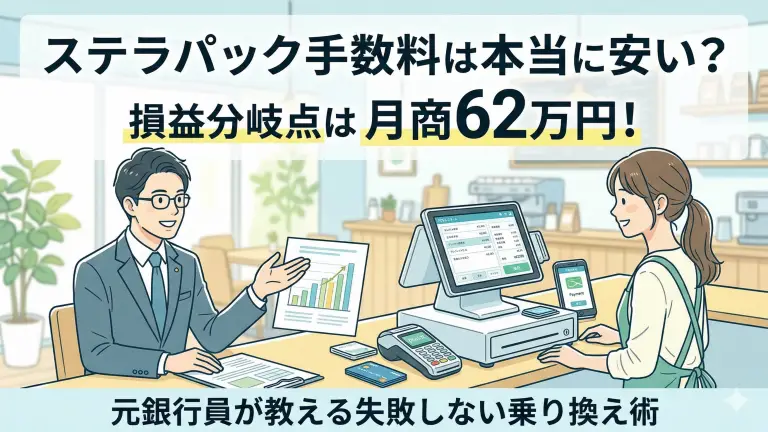 ステラパック手数料は本当に安い？損益分岐点は月商62万円！元銀行員が教える失敗しない乗り換え術