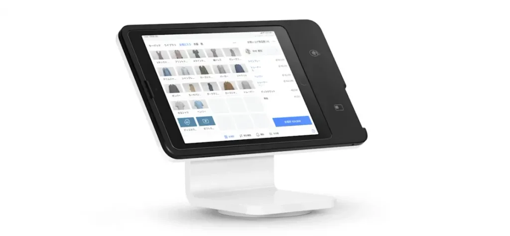 Square POSレジのサービス画面と決済機器